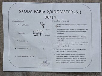 Loketní opěrka / područka Škoda Fabia II, Roomster (5J) - 5