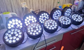 Nové ALU Led Par 18x12 Wat RGBW - 5