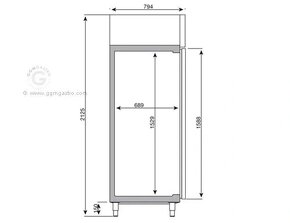 Lednice nerez 560L - 5