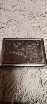 Pouzdro na cigarety,krásná krabička zapalovač Zippo. - 5