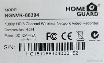 WiFi kamerový systém iGET - HGNVK88304, HDD 4TB - 5