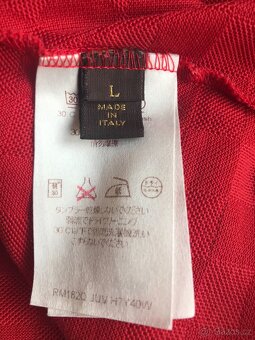 Exkluzivní polotričko LOUIS VUITTON Damier Red, velikost L - 5