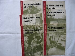 kriminalistický sborník ročník 1958, 1959, 1970 - 5