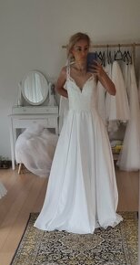 Nové svatební šaty vel. 44_46 - 5