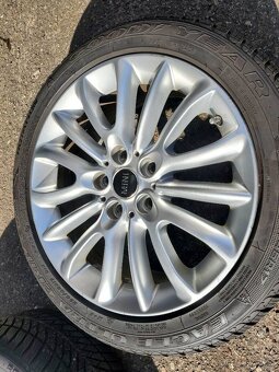 R17" Alu kola 5x112 7,5jx17 et54 90% pneu - 5