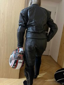 Kožená motorkařská bunda a kalhoty / kombinéza Tschul - 5