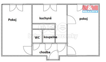 Prodej bytu 2+1,56m², Děčín VI - Letná, ul. Krásnostudenecká - 5