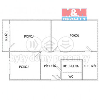 Prodej bytu 3+1, 75 m², OV, Chomutov, ul. Školní pěšina - 5