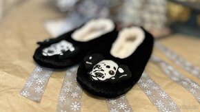 Dámské Dívčí Domácí boty Chlupaté bačkůrky s čumáčkem Pejsek - 5