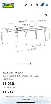 Jidelni stul ikea - 5