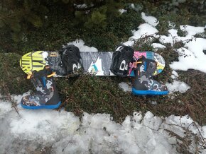 snowboard 108 + boots 35 - 5