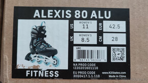 Inline brusle K2 ALEXIS 80 ALU 42,5 EUR - 5