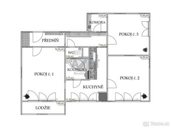 Pronájem, byt 3+1, 73 m2, Frýdek-Místek, ul. Klicperova - 5