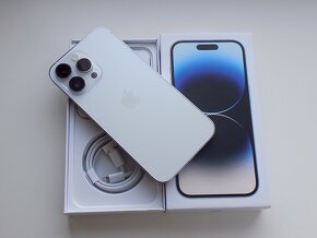 APPLE iPhone 14 Pro MAX 128GB Silver - ZÁRUKA - TOP STAV - 5