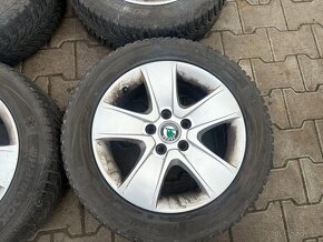 4x al kola 5x112 16 + pneu zimní 205/55 R16 - 5