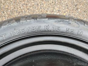 Úzké rezervní dojezdové kolo FORD 125/85 R16 5x108 - 5