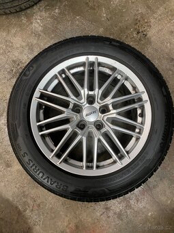 4x alu kola R17 rozteč 5x115 4x pneu Barum 225/55/R17 Y XL - 5