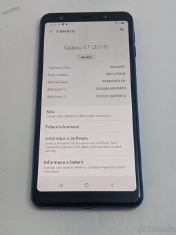 Samsung Galaxy A7 (2018) 4gb/64gb blue. Záruka 6 měsíců. - 5