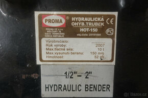 Hydraulická ohýbačka trubek PROMA HOT-150 - 5