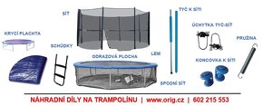 Trampolína - Koncovka tyče k síti trampolíny - 5
