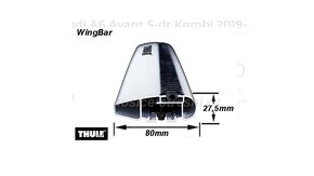 Střešní nosiče Edge Thule WingBar Edge - 5