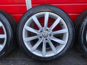 Original ALU kola VW Dijon 17" 7J ET49 + pneu 225/45/R17 - 5