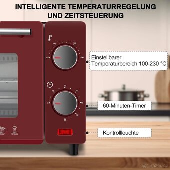 Mini trouba WOLTU 10 litrů, 650 W - 5