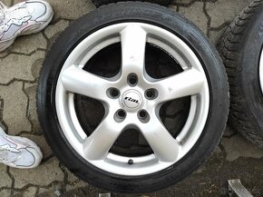 Alu kola Rial 5x120 r17 BMW e46 + zimní gumy - 5