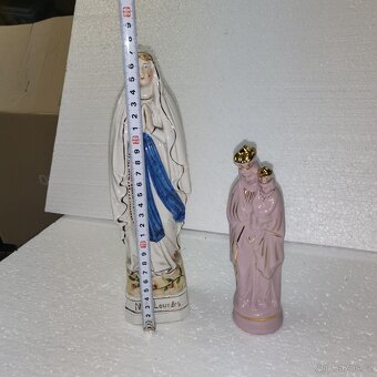 Staré porcelánové sošky madony - 5