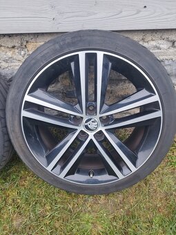 4x ALU kola 5x100 215/40 r17 škoda rapid - 5