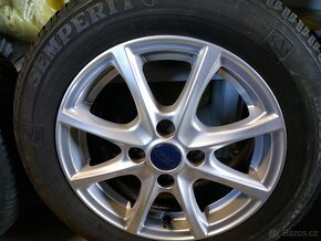 Alu kola Ford Fiesta 5x108 r15 Originál, ZIMNÍ pneu7mm+TPMS - 5