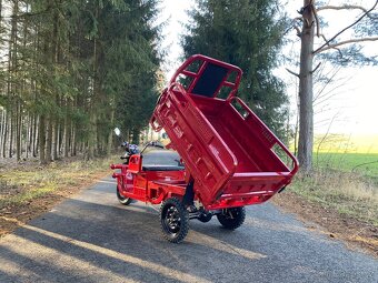 Elektro Pracovní Tříkolka - Tuk Tuk | 600kg nosnost | 45km/h - 5