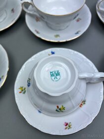 Čajový servis porcelánový Moritz Zdekauer, český porcelán - 5