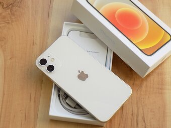 APPLE iPhone 12 mini 64GB White - ZÁRUKA - TOP STAV-100%bat. - 5