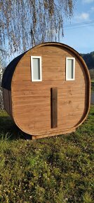 Zahradní sudová sauna mini - maximálně úsporná - 5