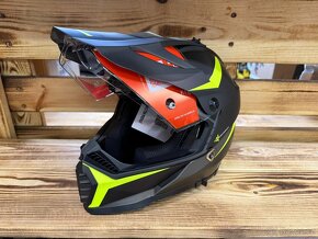 Enduro helma LS2 MX436 PIONEER  EVO ROUTER BLACK H-V YELLOW - 5