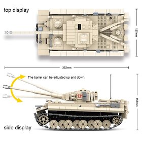 Stavebnice- Tank Tiger kompatibilní s LEGO - 5