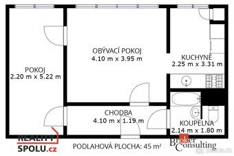 Prodej, byty/2+1, 45 m2, Na Valtické 341/8, Charvátská Nová  - 5