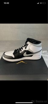 nike air jordan 1 mid white/black smoke gray - 5