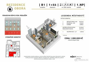 Prodej byt 1+kk, 23㎡ - 5