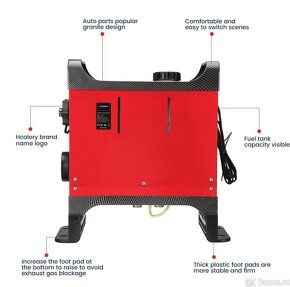 Nezávislé naftové topení 12/24V. 5kW , BT, auto START/STOP - 5