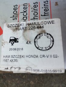 Brzdové čelisti ruční brzdy Honda FR-V - 5