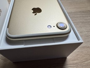 iPhone 7, 128 Gb, zlatá barva, krabice, baterie 100%.... - 5