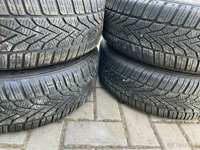 4x plechové disky FORD 4x108 R15, zimní pneu 80% - 5