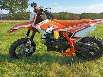 Pitbike Thunder 125cc 14/12 poloautomat E-start oranžová - 5