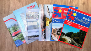 Stavba kolejišť + 1x Žel. magazín 3/13 + 4x katalog - 5