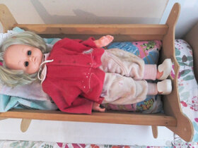 Dětská kolébka na panenku+ 2 x čela- postýlky - 5