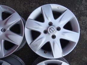 Alu disky originál Nissan 15", 4x100, ET 50, šíře 6,5J - 5