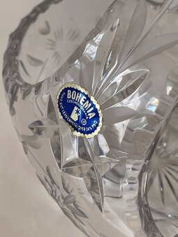 Koš křišťálový broušený Bohemia Crystal ovál - 5