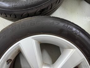 Sada Alu kol R17 Nissan 5x114.3 ET40, 215/60R17 - 5